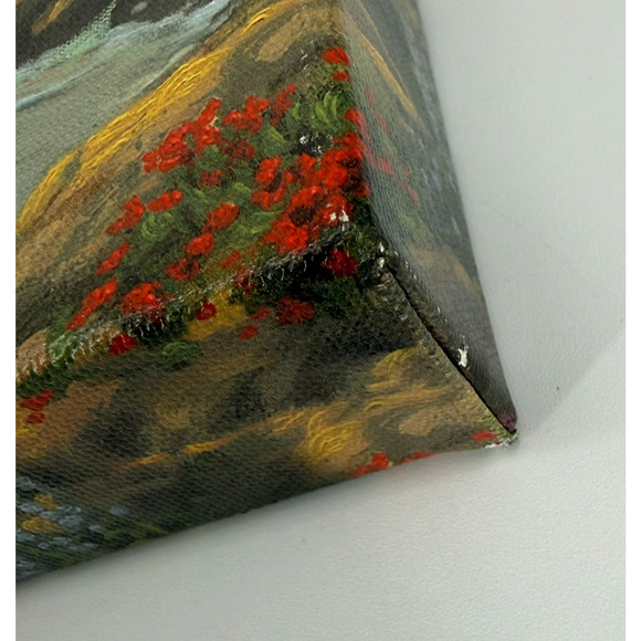 Thomas Kinkade Disney Mickey Minnie Lighthouse Cove Canvas Wrap 14x14 w/ COA - Picture 4 of 10